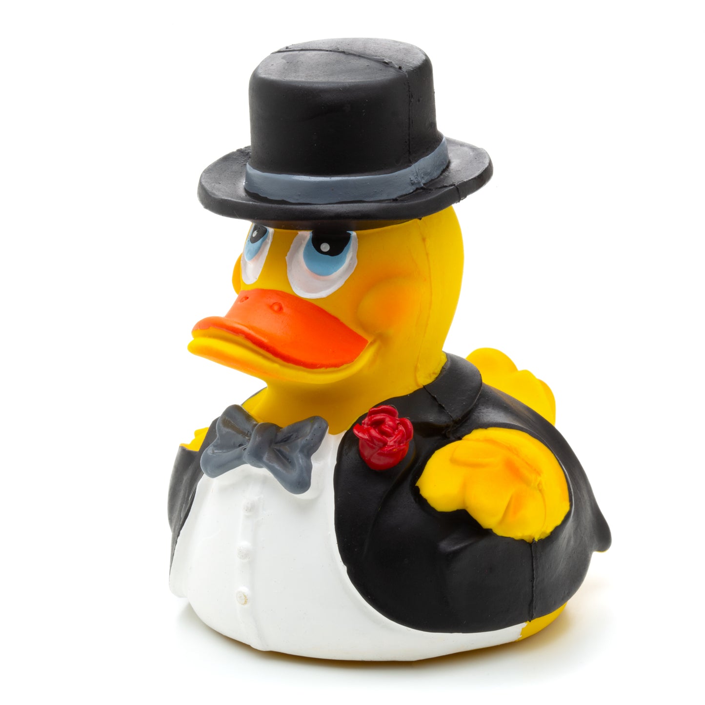 Quietscheenten Brautpaar / Ente Hochzeitspaar Braut und Bräutigam 2er Set