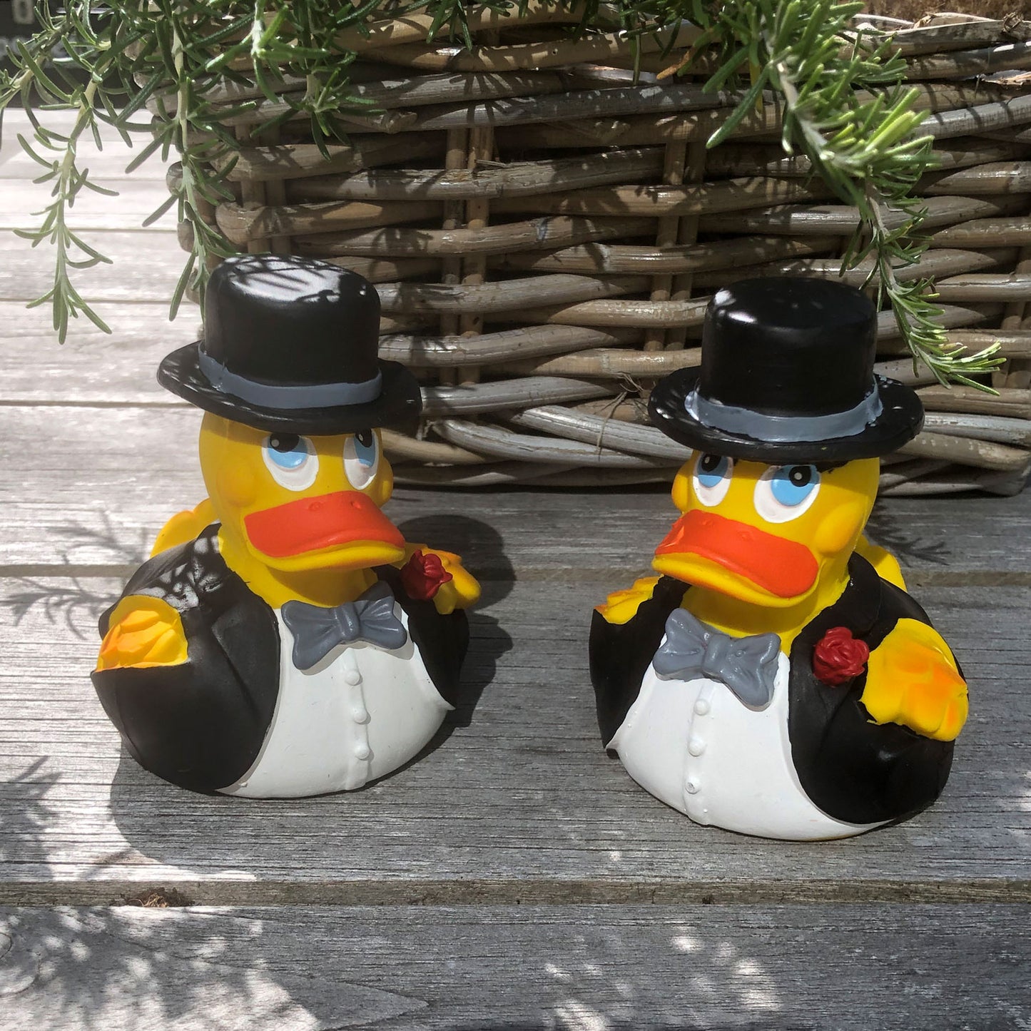 Quietscheenten Bräutigam-Paar 2er Set Mr & Mr