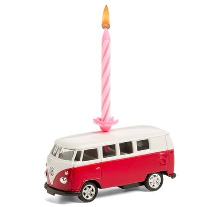Kerze auf Rädern – VW Bus